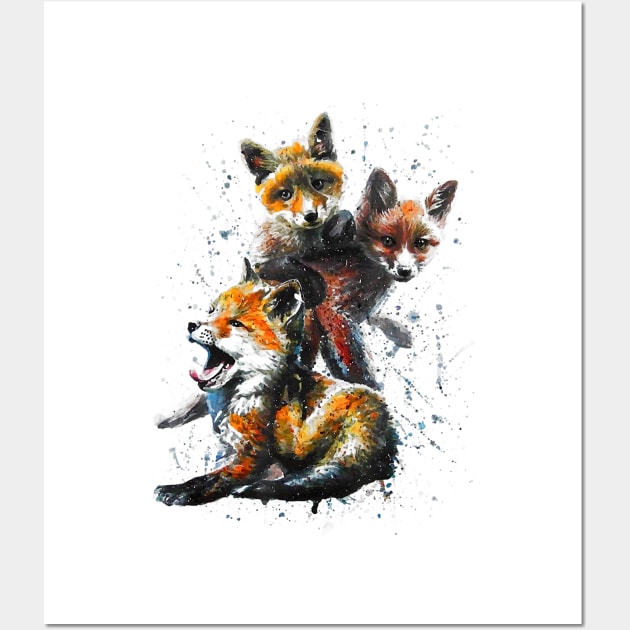 Hand Painted Fox Wall Art by JaydeMargulies